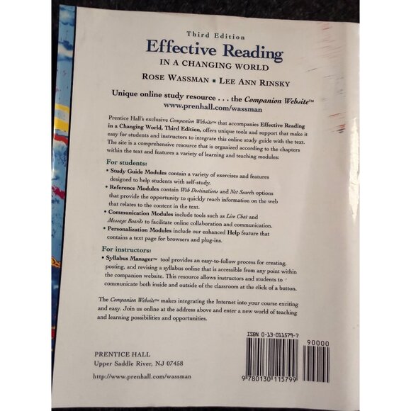 Effective Reading In A Changing World 3rd Edition By Rose Wassman & Lee Ann Rins - Picture 4 of 14